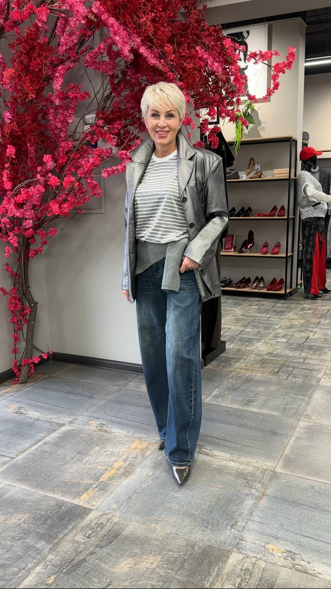 Пиджак черненое серебро