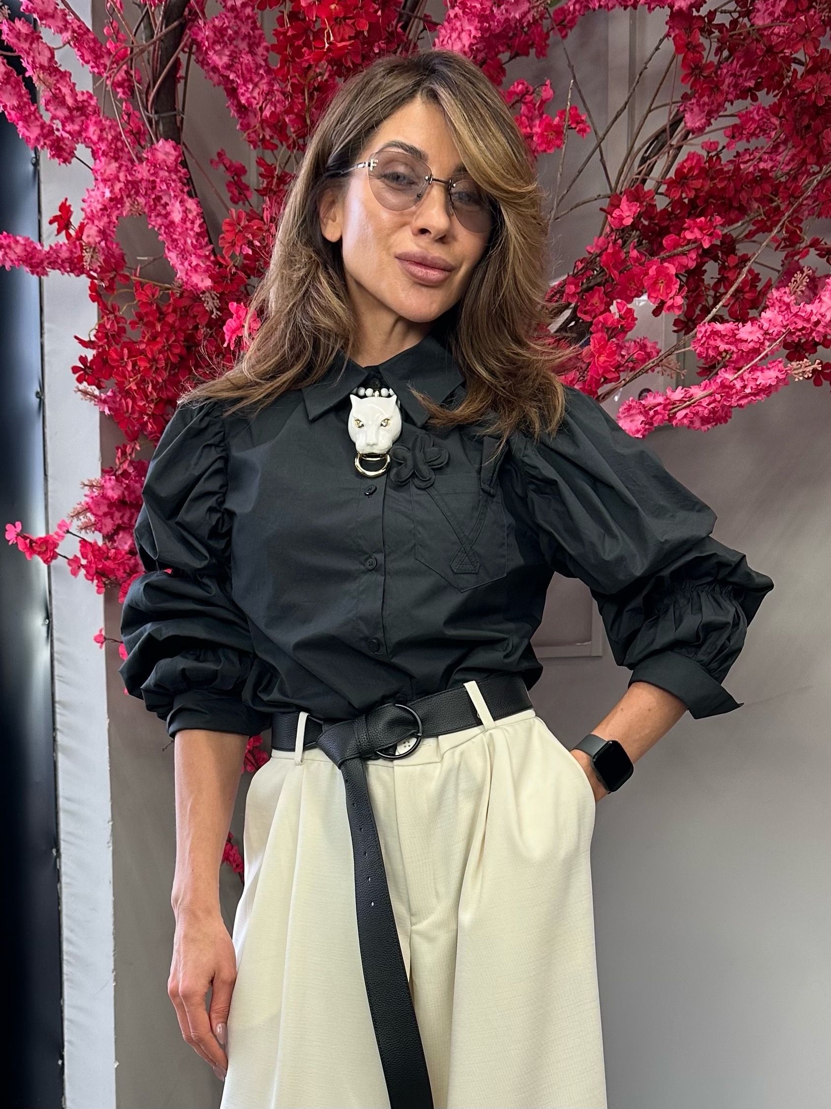 Рубашка архитиктурный рукав