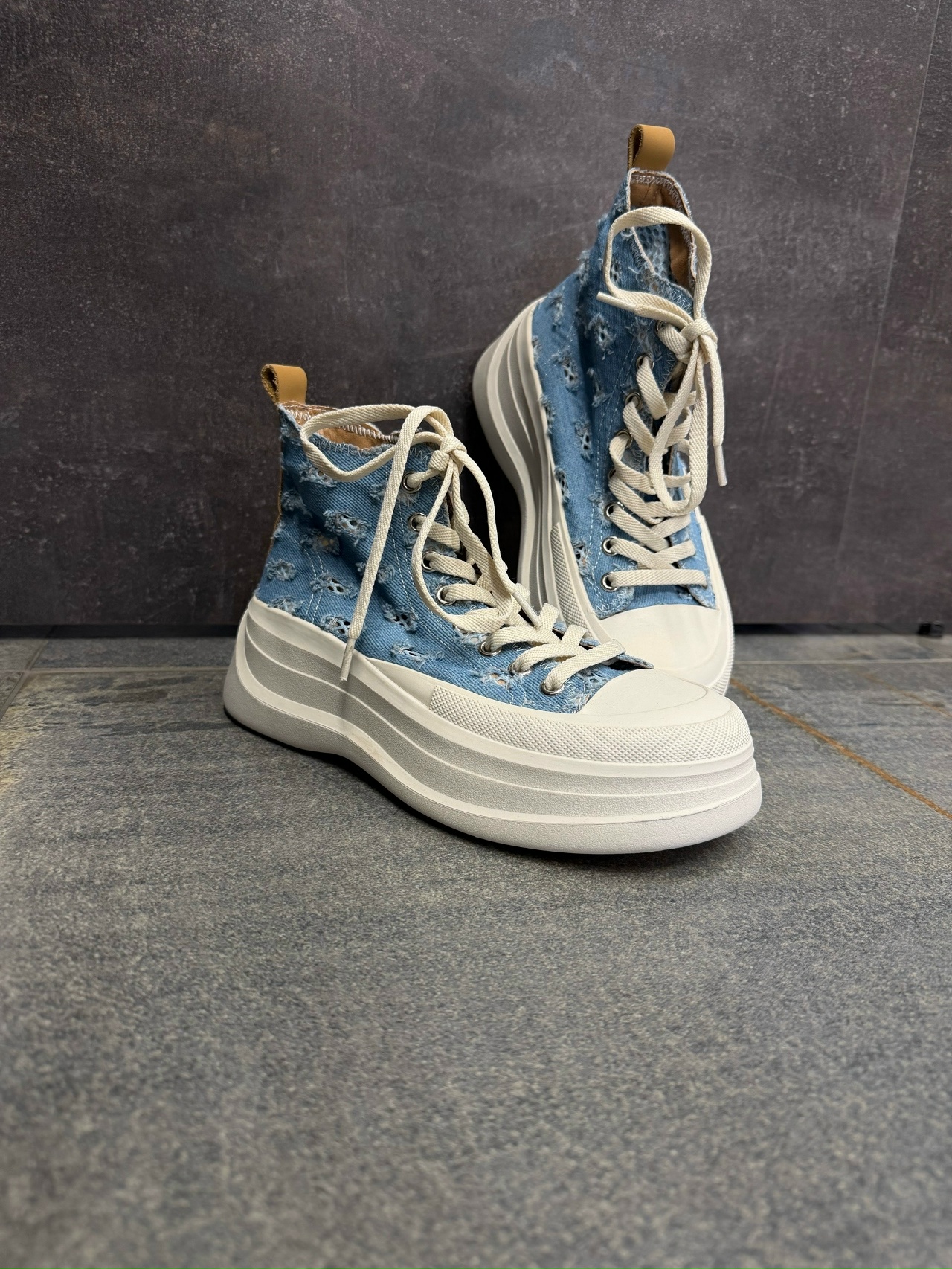 КЕДЫ голубой джинс