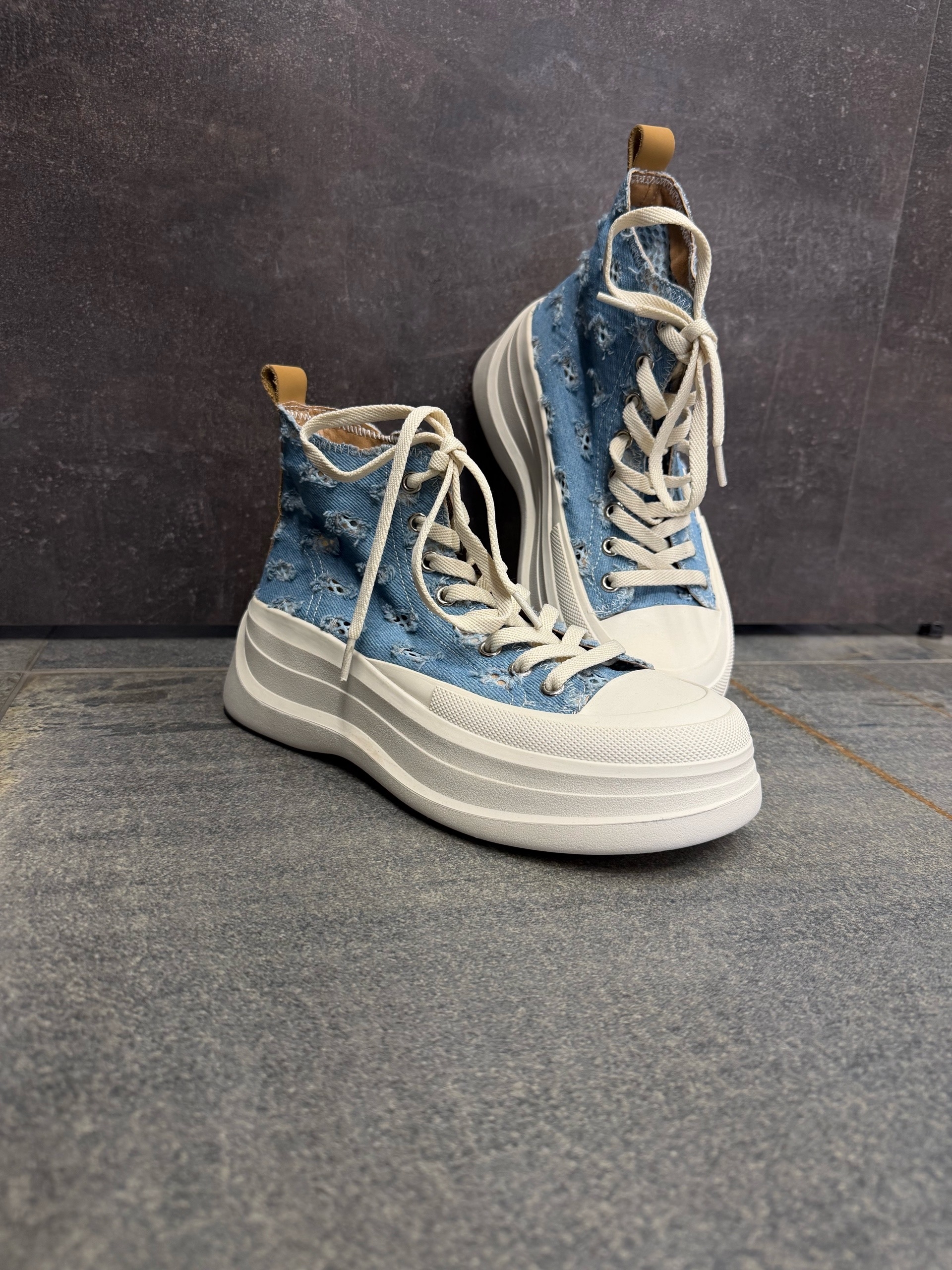 КЕДЫ голубой джинс